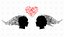 People heads with musical notes