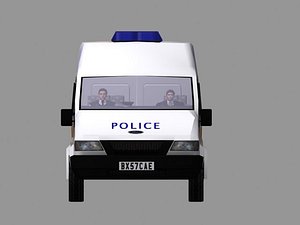 Police van Ford Transit