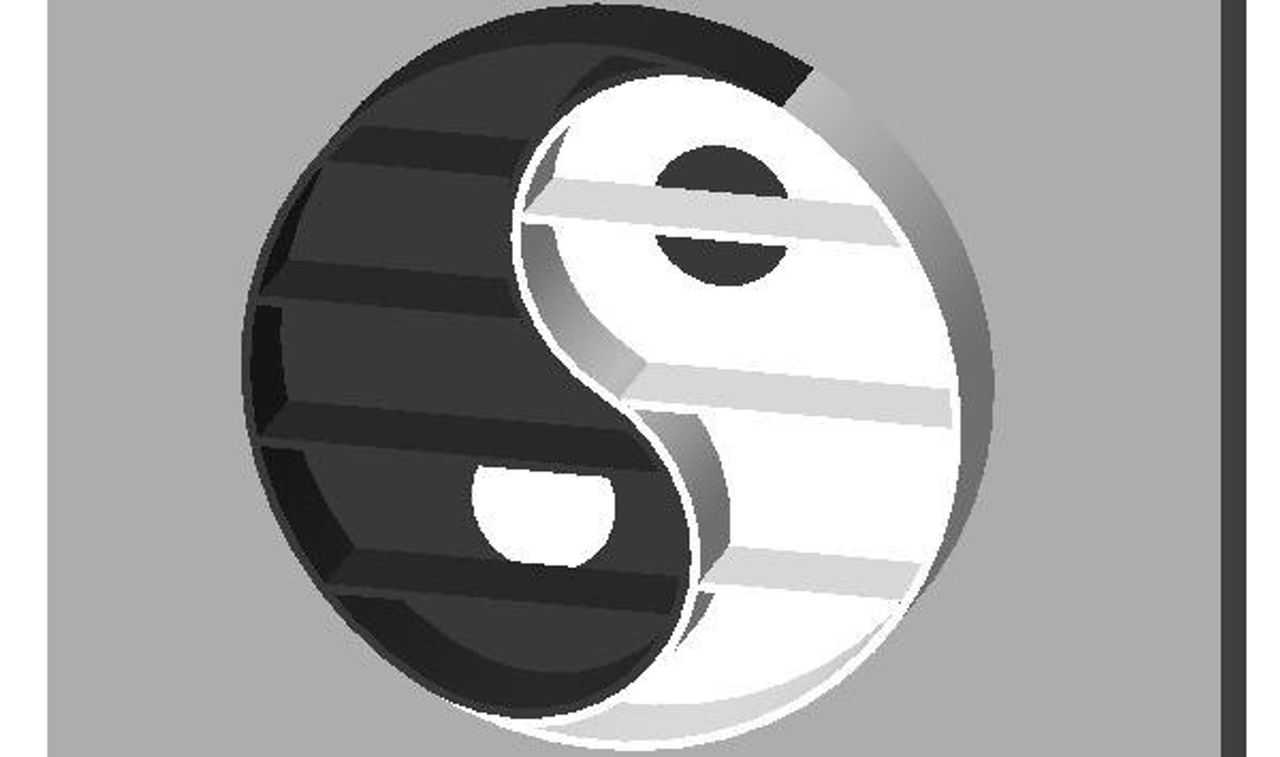 Bookshelf_Yin&Yang TurboSquid 615943