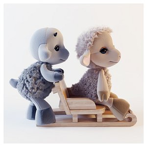 Sheep and goat toy