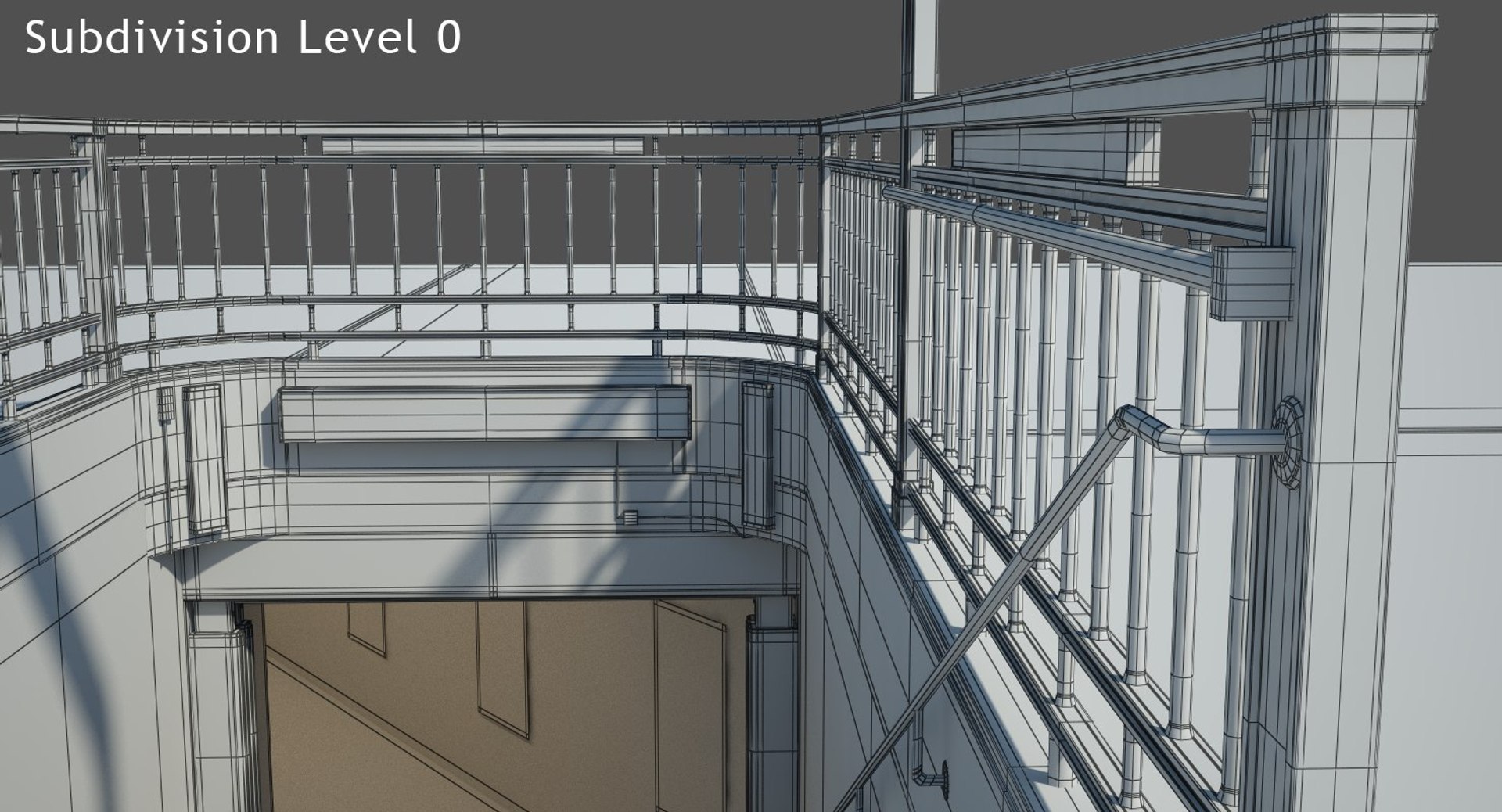 3D england london underground entrance model - TurboSquid 1247370