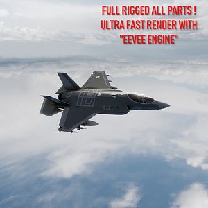 F-35A Lightning II Rigged with High Resolution Cocpit