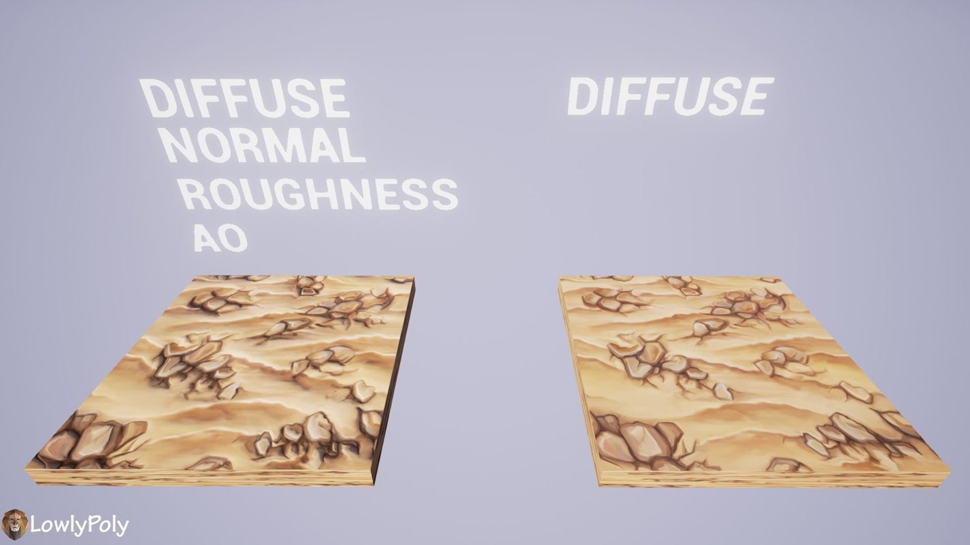 Texture Set Vol.40 Hand Painted Sand (Stylized Texture Sand ...