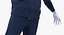 Tuta Nike Sportswear blu cappuccio ribassato su manichino