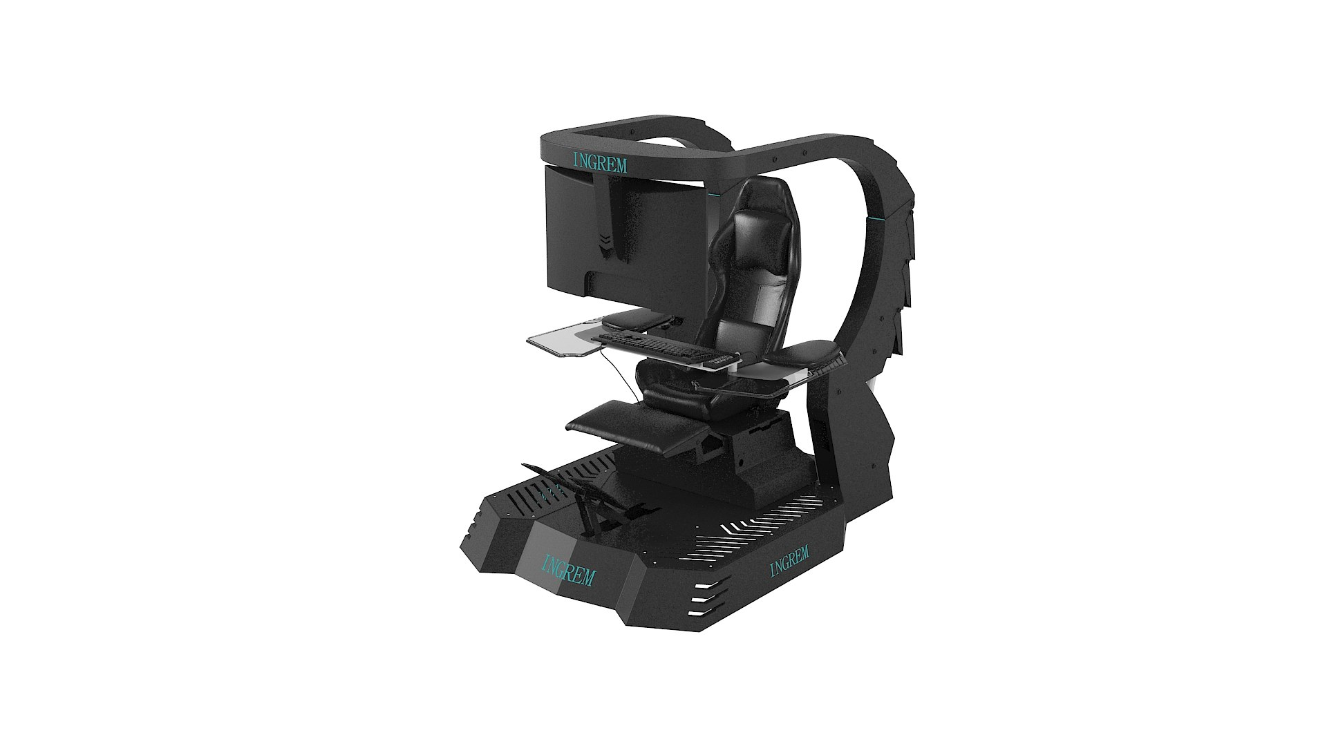 Ingrem tg gcp001 gaming workstation 3D model TurboSquid 1447565