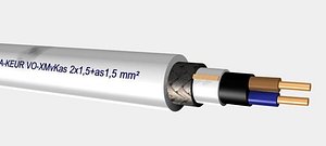 VO-XMvKas 2x1,5+as1,5 mm2.max