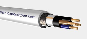 VO-XMvKas 5x1,5+as1,5 mm2.max