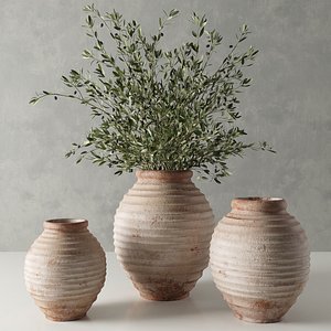 19 th c. terra-cotta olive jar