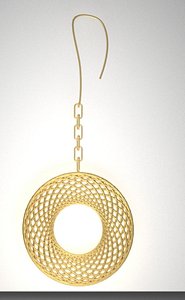 gold earrings modern oriental