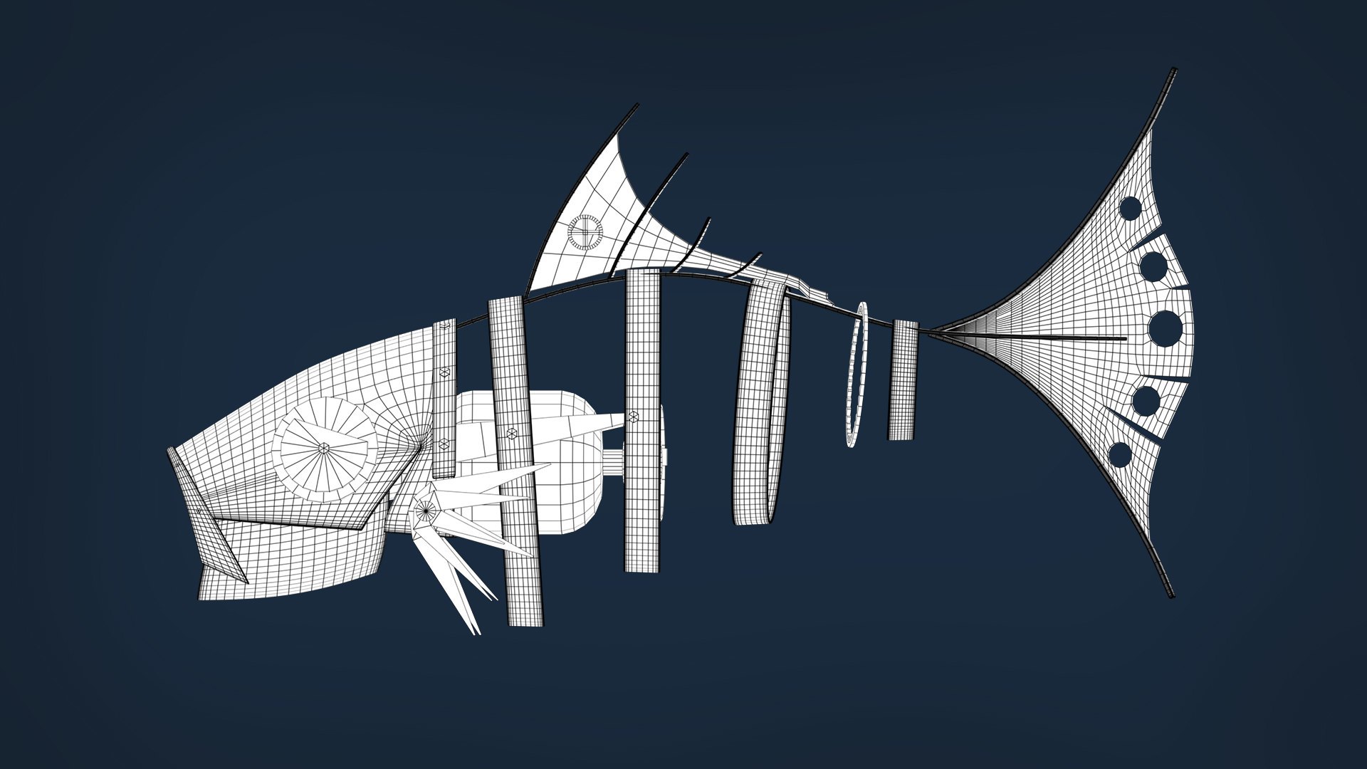 fish 3D model https://p.turbosquid.com/preview.turbosquid.com/Preview/2020/02/07__08_37_48/Fish_wireframe182A4FF49-F66A-4EEB-8D80-DF65C8201C36Default/jpg/1581088538/1920x1080/fit_q87/7c66a273434262b09c000b001f1f9225e3a40335/Fish_wireframe182A4FF49-F66A-4EEB-8D80-DF65C8201C36Default.jpg