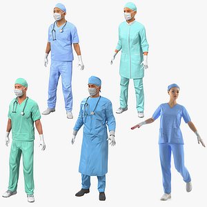 Doctors Rigged Collection 2 for Maya