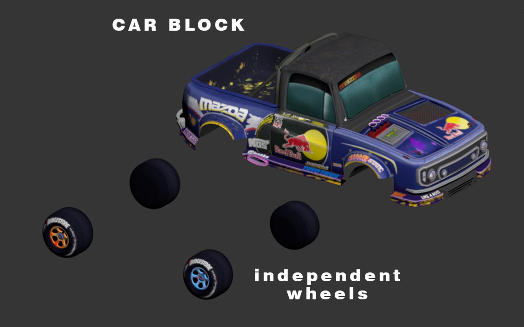 Drift car race 3D model - TurboSquid 1554097