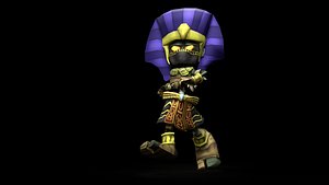 Pharaoh Game Character RIGGED