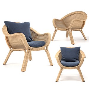 Madame lounge chair rattan