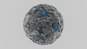 Grey and Blue Metallic Gravel Texture