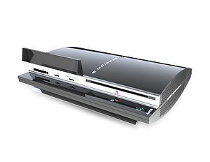 sony playstation console ps3 3d model