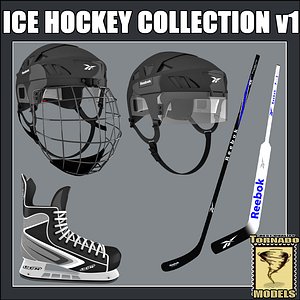 3ds max ice hockey equipment