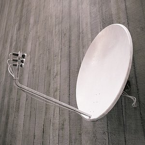 3D satellite dish