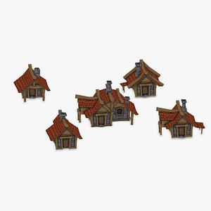 x houses village fantasy