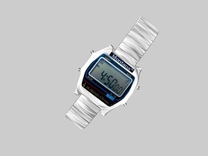 old electronic clock 3d 3ds
