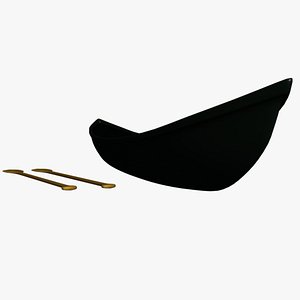 3d canoe paddles oars model