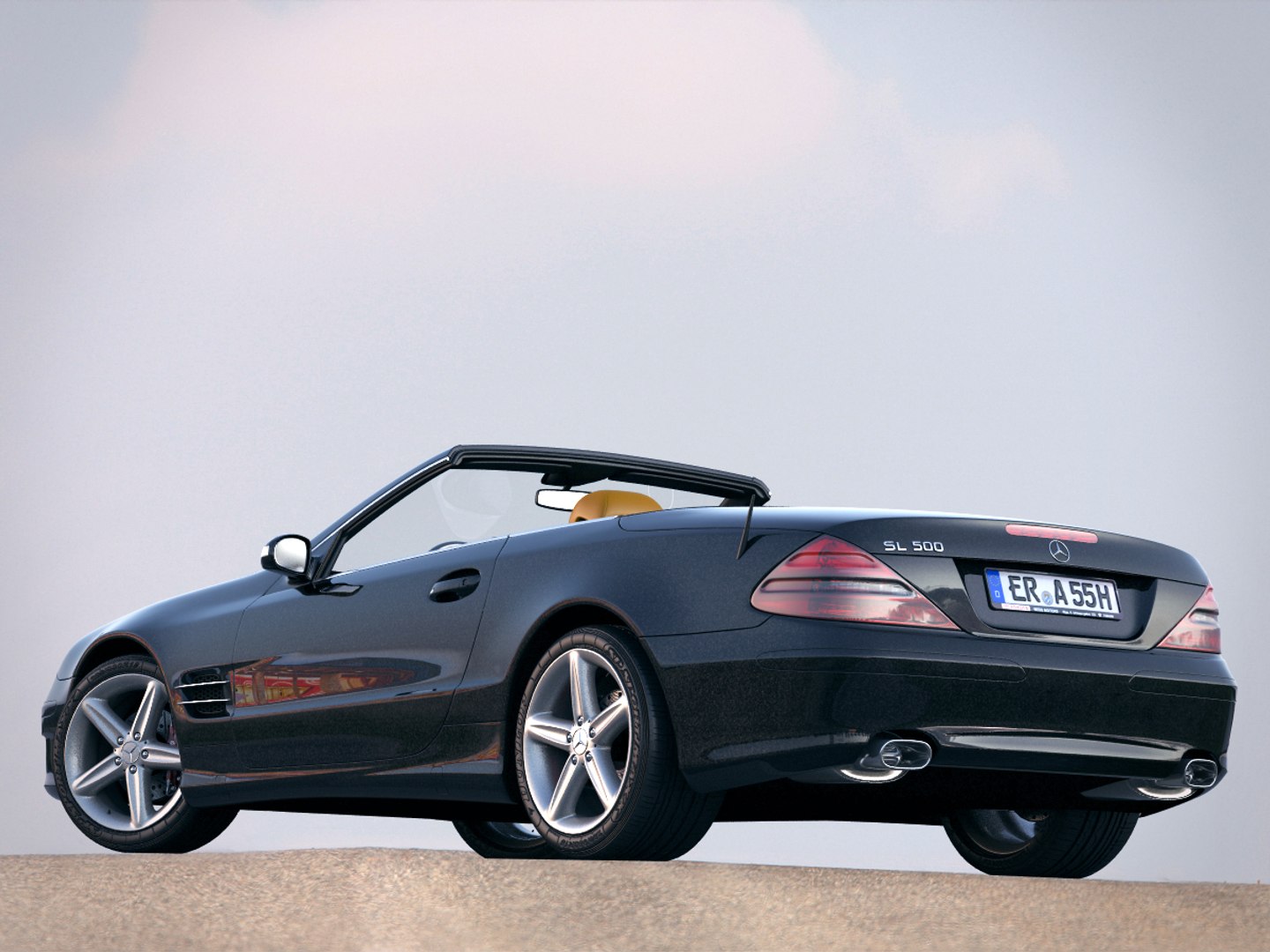 3d Mercedes Benz Sl350 R230
