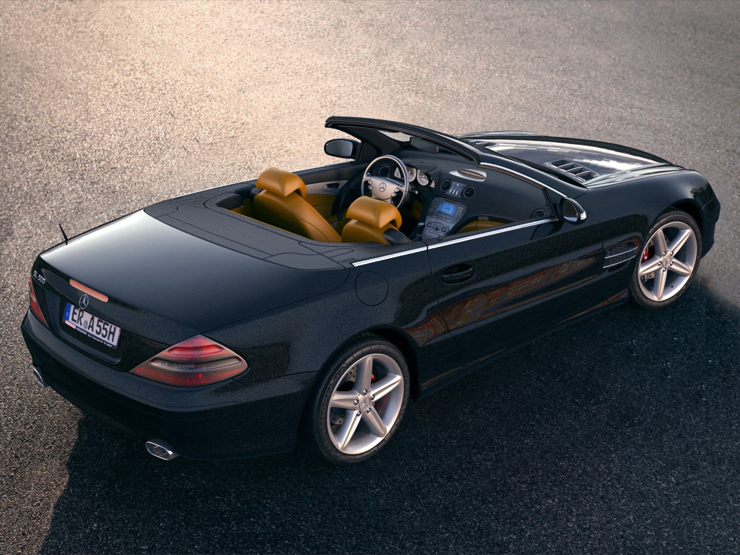 3d Mercedes Benz Sl350 R230