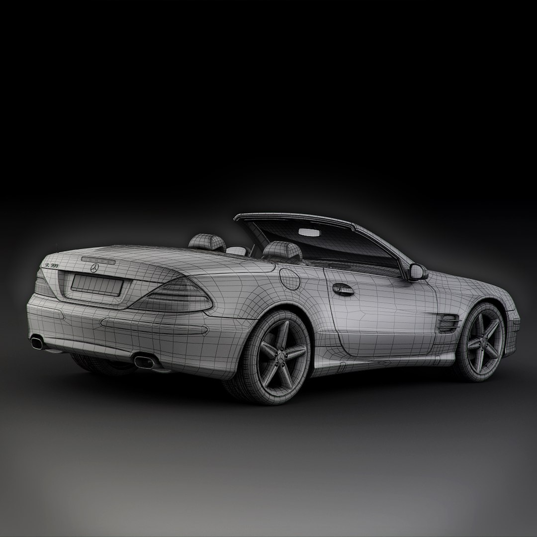 3d Mercedes Benz Sl350 R230