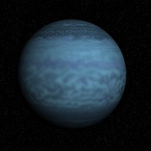 3d model solar planet neptune