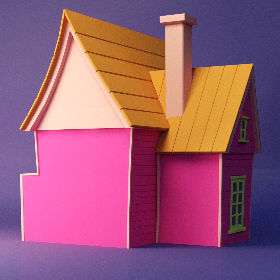 House Pink 3D Model - TurboSquid 1398009