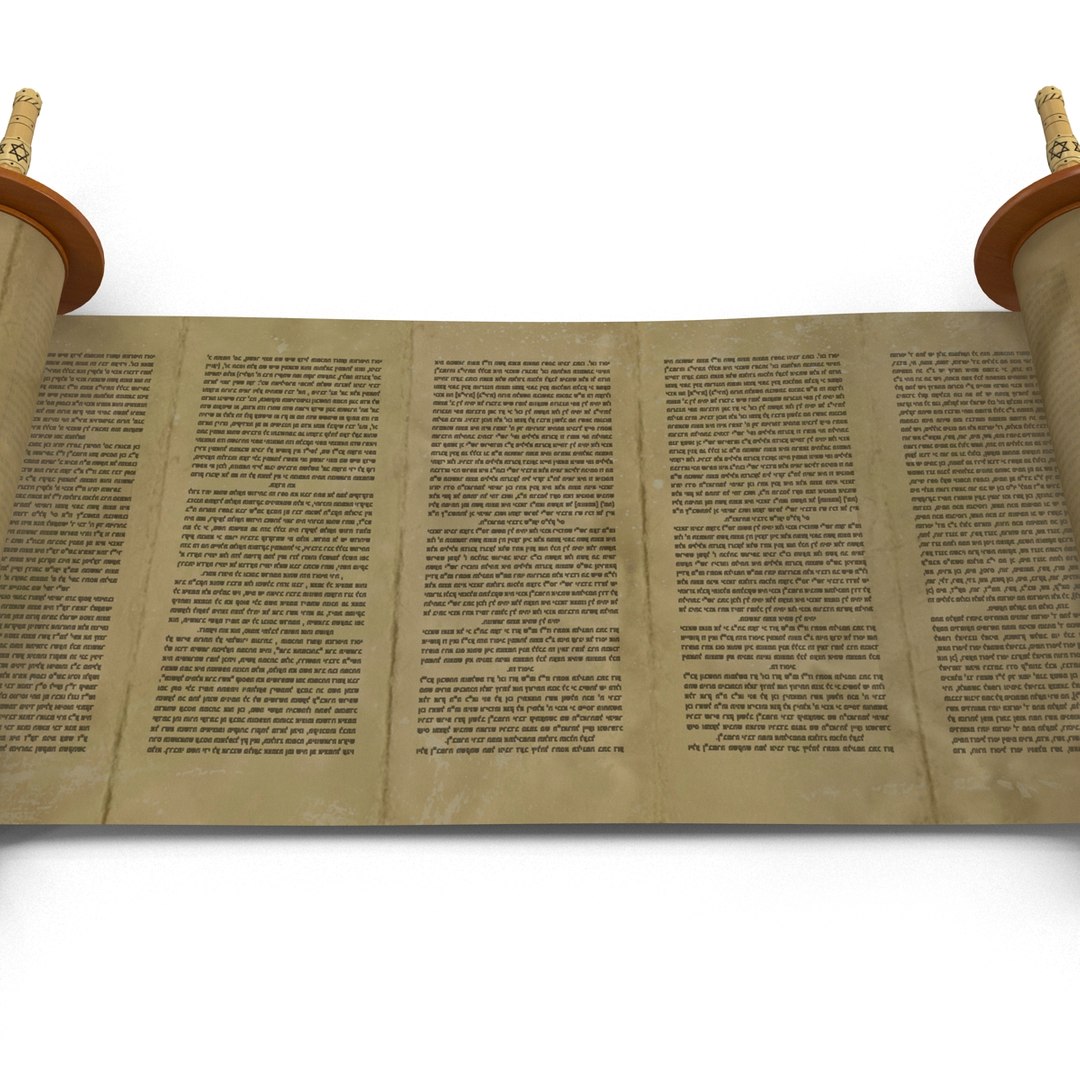 3d Model Torah Scroll 2