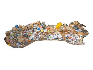 Wastepaper garbage 16K 3D model