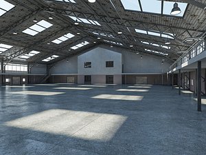Warehouse interior and exterior 3d model 3D model