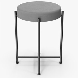 Grey Stool 3D model