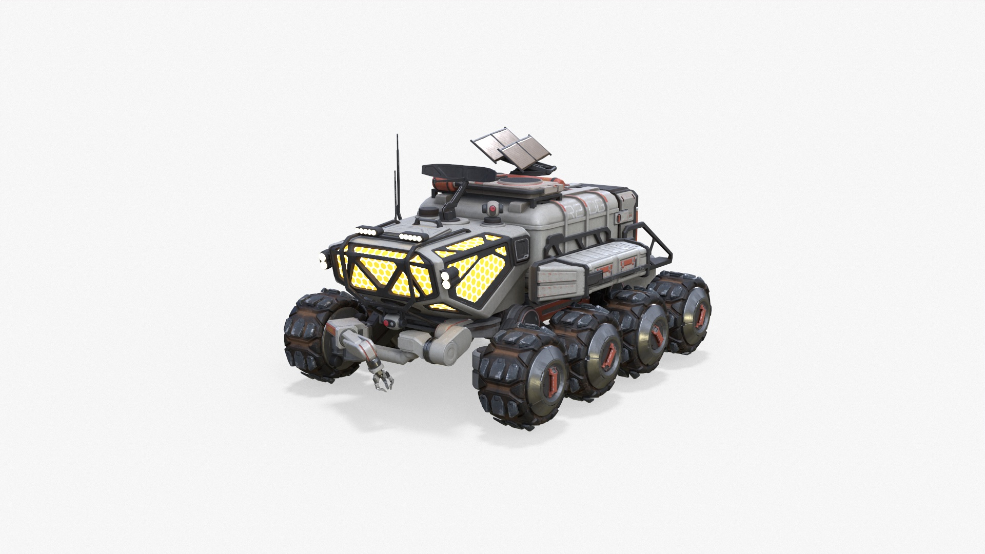 3D Sci-fi Rover Modeled Model - TurboSquid 1660561