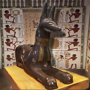 3d model statue god anubis