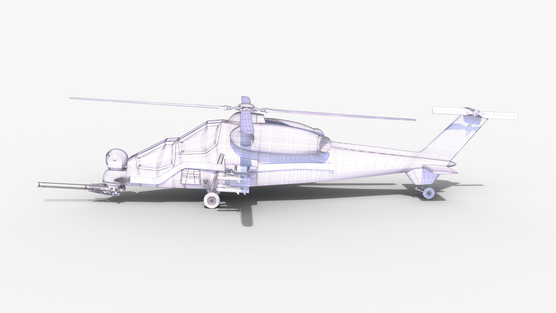 T129 Atak Helicopter model - TurboSquid 2137784