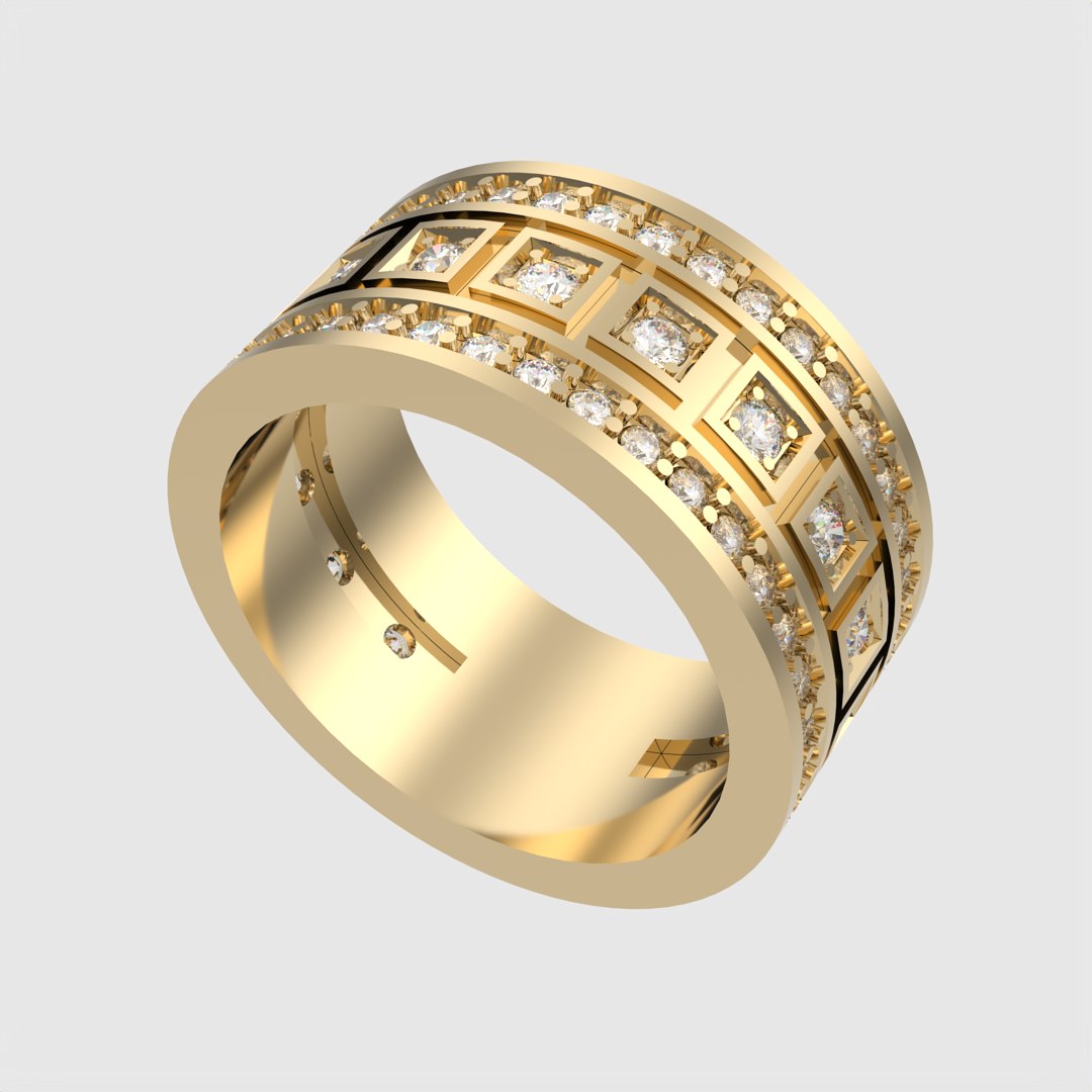Geometric Pattern Wedding Ring JDBCo Model - TurboSquid 2343453