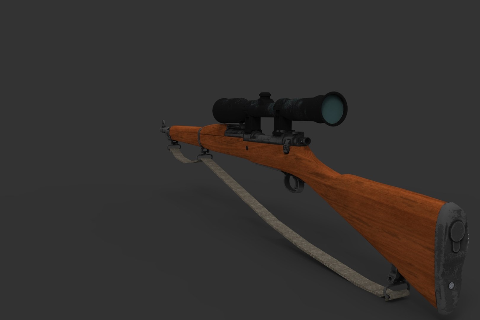 3d Model Springfield 1903 Rifle Gun