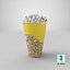 Runder Popcorn-Pappbecher