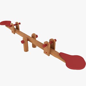 wooden swing 3d model