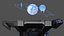 Schwarzer Sci-Fi-Command-Center-Tisch