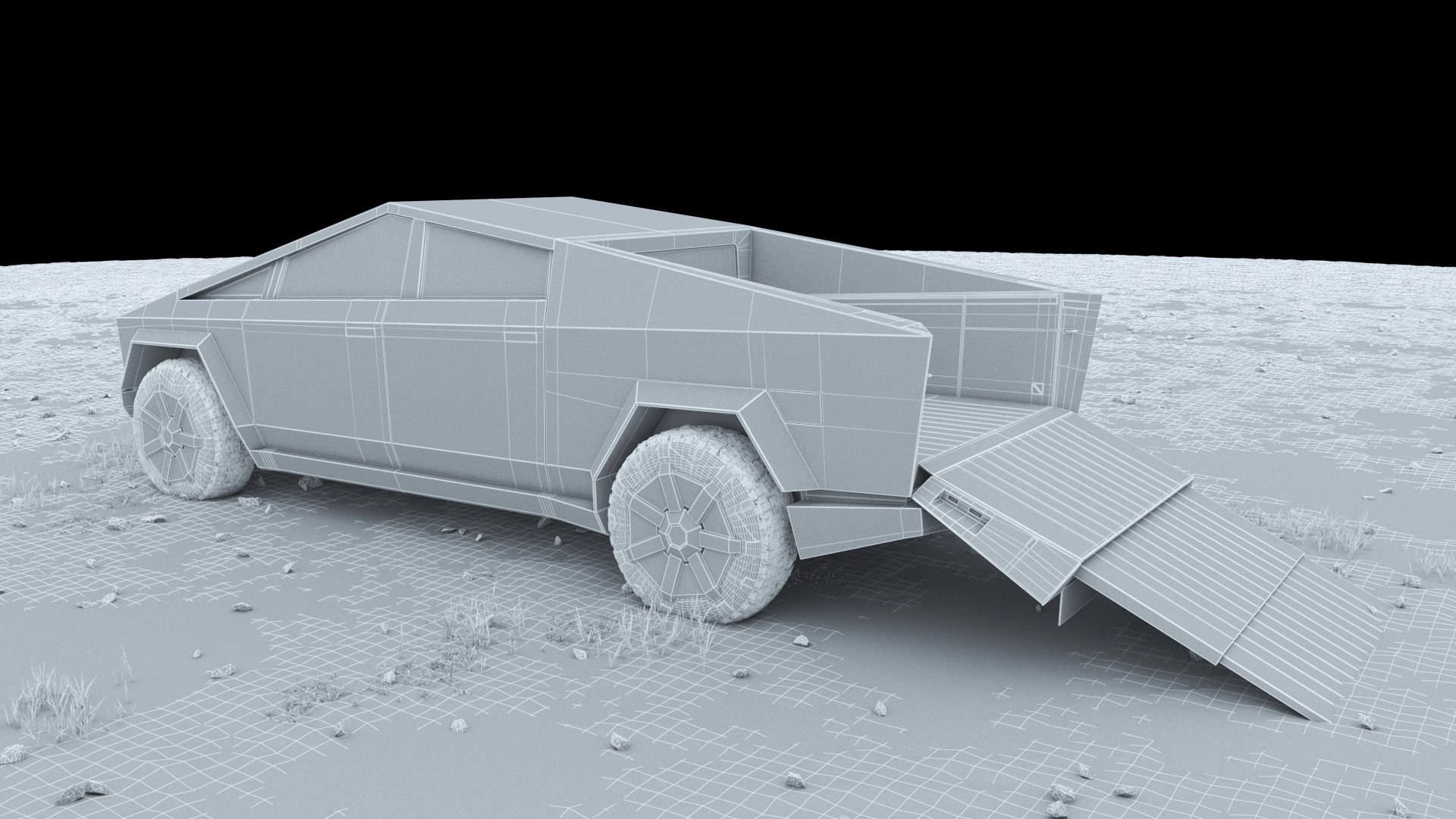3D tesla cybertruck scene https://p.turbosquid.com/ts-thumb/01/JUFh4r/szDk4iv2/w13/jpg/1575157399/1920x1080/fit_q87/966b16e5c608efa043f4ffcc9df0ad78b3db1c5b/w13.jpg