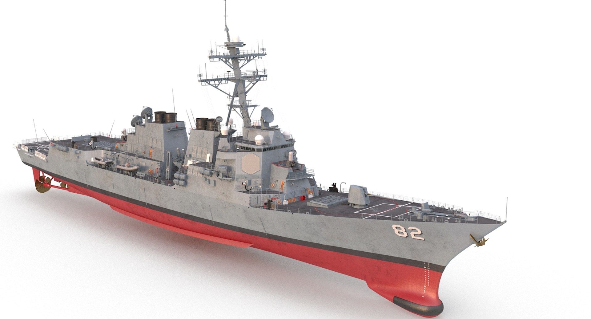 3D Uss Lassen Ddg Model - TurboSquid 1379370