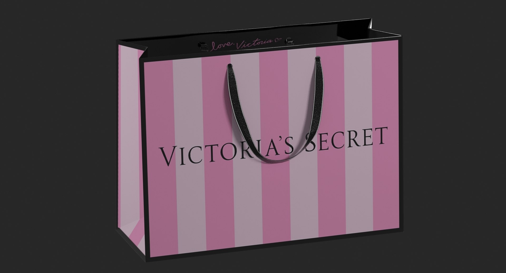 3D victoria secret shopping bag  TurboSquid 1370460