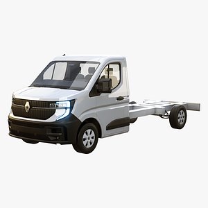 Renault Master 2025 Chassis Cab - Realistic PBR Textured 3D Model