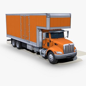 Peterbilt 340 2008 Box truck s04 3D model