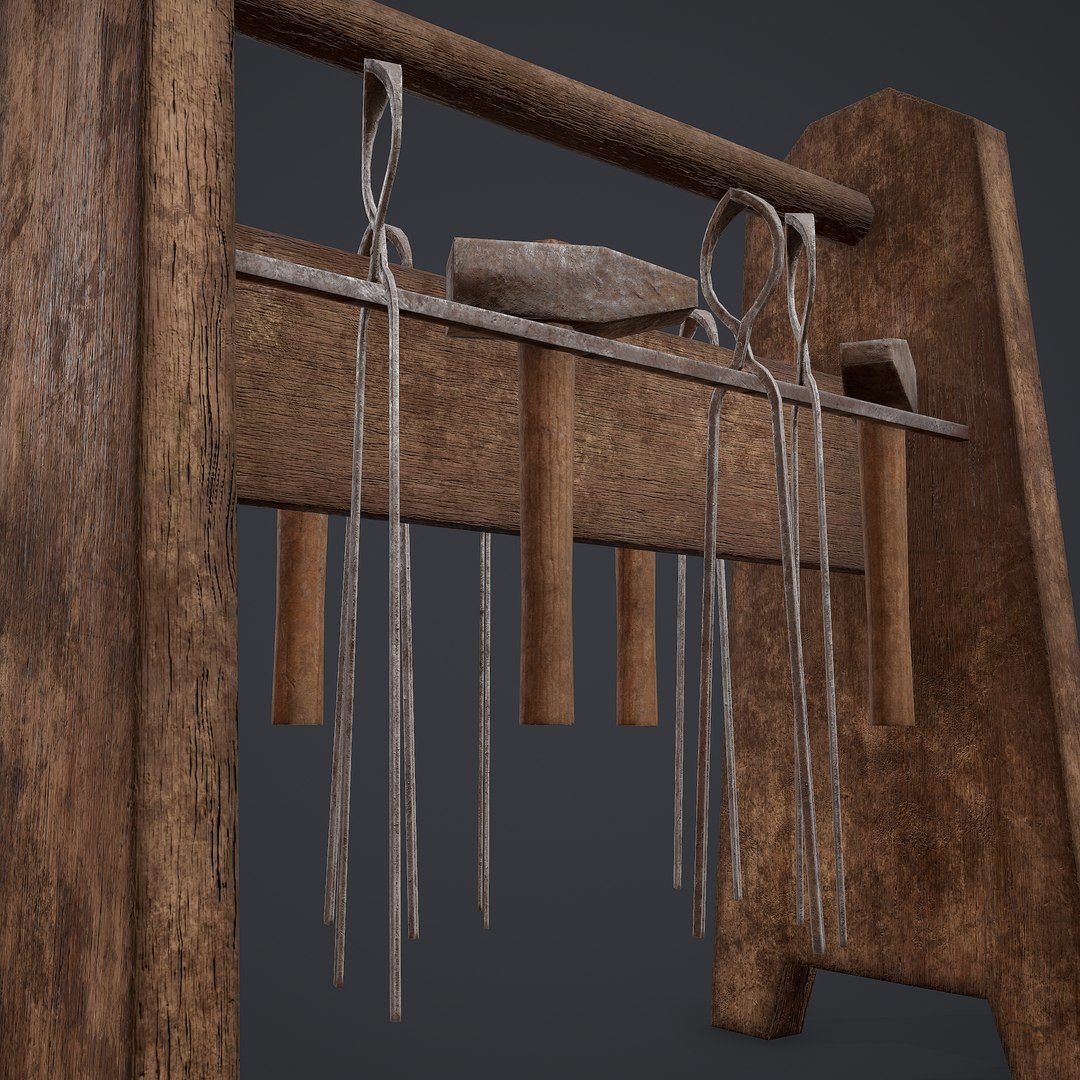 Medieval Blacksmith Tool Rack 3D model - TurboSquid 1729299