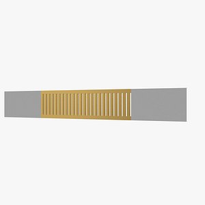Modern Decorative Vent Cover 3D Model for Interior Visualization287 3D model