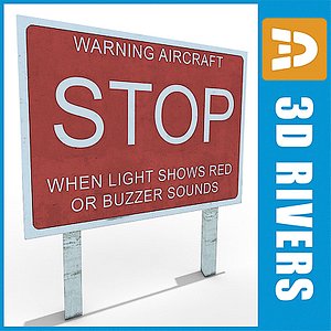 free runway warning 3d model